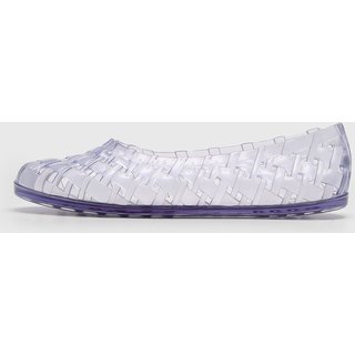 Sapatilha Melissa Trançada Transparente Roxa