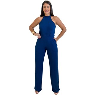 Conjunto Maria Paes Calça e Blusa Marinho