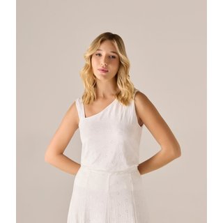 Regata Makenji Malha Laise Feminina Off White