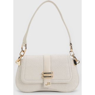 Bolsa Tiracolo Jorge Bischoff Croco Off-White