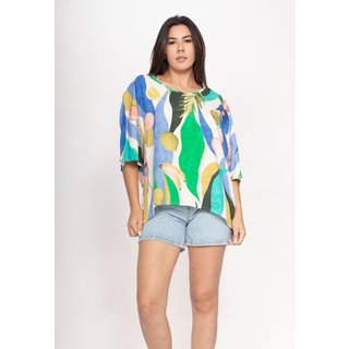 Blusa CabanaFree Morcego Ampla Tangará Estampa Selva Urbana