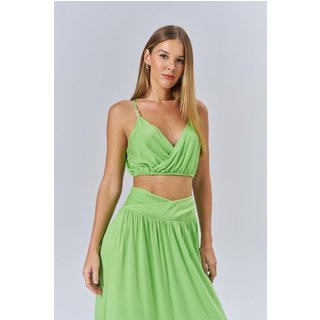 Blusa Crop Top Resort Feminina Acostamento