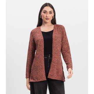 Cardigan Feminino Alongado Infinita Cor Laranja