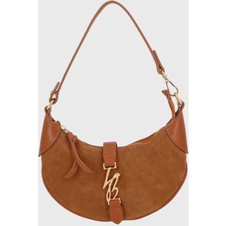 Bolsa Feminina Luiza Barcelos Estruturada Camurça Marrom