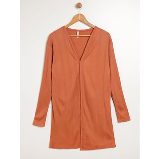 Casaco Cardigan Plus Size Feminino CARAMELO