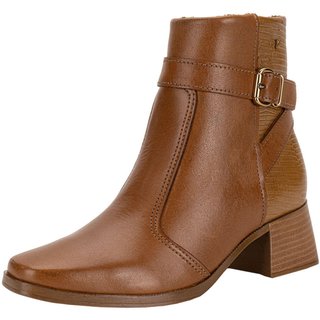 Bota Feminina Cano Baixo Pegada 282353 6072353 Caramelo