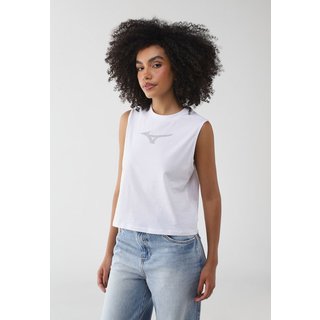 Regata Cropped Feminina Mizuno Miz 2 F Branca