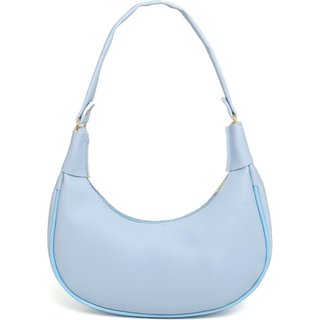 Bolsa Feminina De Ombro Anna Andrade Bolsa Pequenas Casual Lisa Tendência Azul Claro