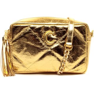 Bolsa Adelle Couro Ouro Cecconello C2949-6