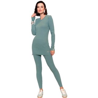 Calça Feminina Biamar Texturizada Verde