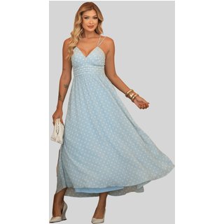 Vestido Miss e Misses Salete Midi Poa C/Ziper Costa Verde