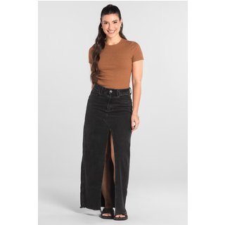 Blusa em Ribana Canelada Just Basic Marrom