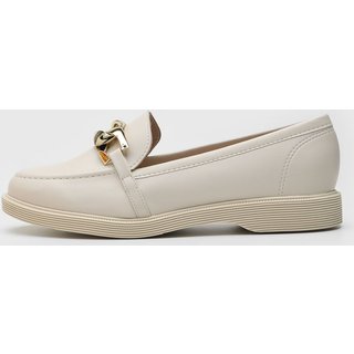 Mocassim Moleca Corrente Off-White