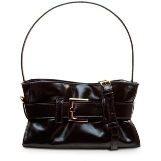 Bolsa Couro Preto Cecconello C2645-5