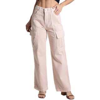 Calça Sarja Sawary Wide Leg - 282296 - Rosa - Sawary