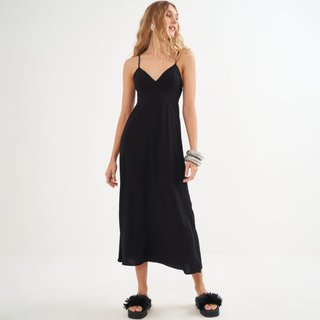 Vestido Super Mid Colcci Alças Pr26 Preto Feminino