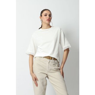 T shirt Oversized Trabalhada Off White M Gazzy