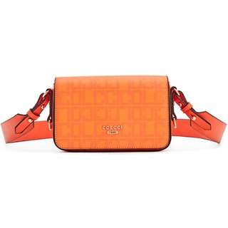 Bolsa Crossbody Colcci Monograma VE24 Laranja Feminino