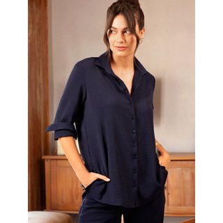 Camisa Oversized Azul Marinho Helô
