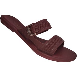 Chinelo Grendha Buriti Rafia Slide Grendene 18707 Feminino - Vinho