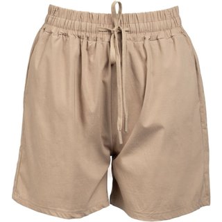 Short Feminino Facinelli Cintura Média Marrom Claro