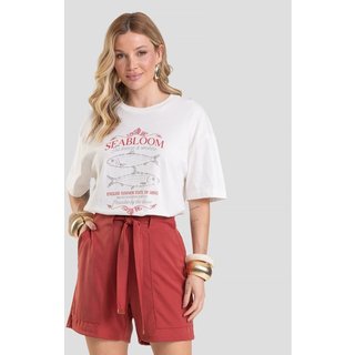 Shorts Feminino em Tecido Acetinado Dianna Vermelho