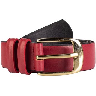 Cinto Feminino Largo De Couro Thalia Vermelho