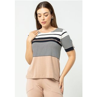 Blusa Pau a Pique Listrada Preto PRETO - M Pau a Pique
