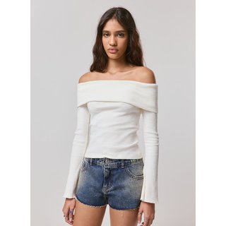 Blusa Ombro A Ombro Canelada