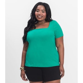 Blusa Feminina Plus Size Secret Glam Verde
