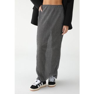 Saia TOPSHOP Longa Texturizada Grafite
