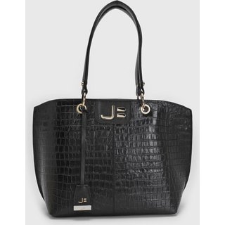 Bolsa Feminina Jorge Bischoff Croco Preta