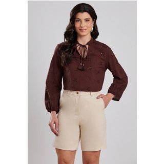 Camisa Laise Bufante Café