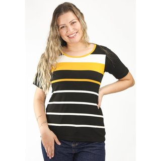 Blusa Pau a Pique Listrada Preto PRETO - G Pau a Pique