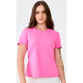 Camiseta Com Costura Flat Seamer Rosa Cristal Poliamida Soft Donna Carioca