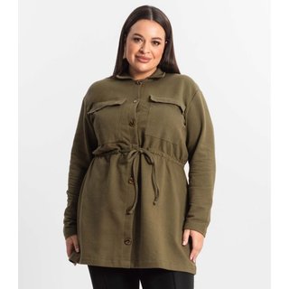 Parka Feminina Plus Size Secret Glam Verde