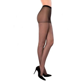 Meia Calça Lupo Fio 15 Transparente - Feminina - Preto