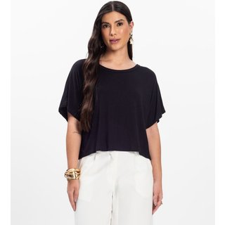 Blusa Feminina com Manga Morcego Rovitex Preto