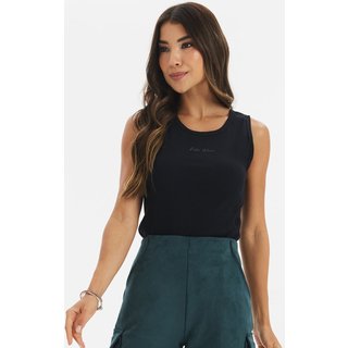 Regata Feminina Ribana Penteada Polo Wear Preto