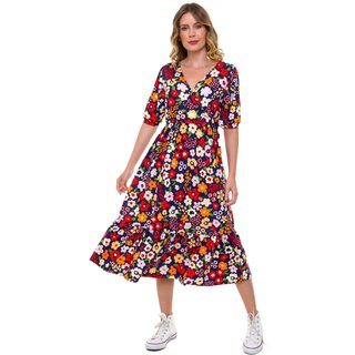 Vestido Aura Manuela Jardim Marinho