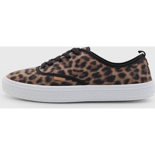 Tênis Feminino Moleca Estampa Onça Marrom
