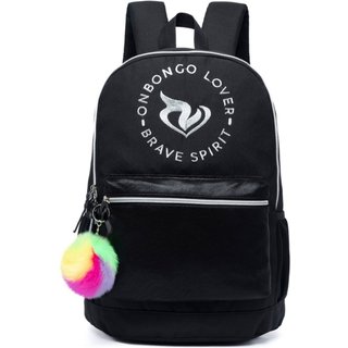 Mochila Onbongo Feminina Escolar Espaçosa Faculdade Notebook Chaveiro
