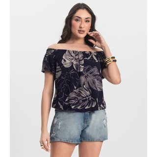 Blusa Feminina Ciganinha Infinita Cor Azul