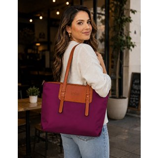 Bolsa Feminina de Ombro com Alça Transversal Tote Sacola Elegante Faculdade Bolsa Notebook