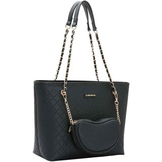 Bolsa Feminina Chenson Original Matelassê Cute Ombro Preto 3484978