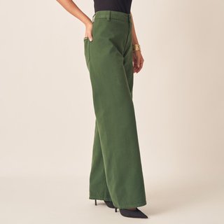 Calça Jeans Wide Vera Sem Costura Lateral