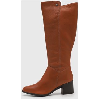 Bota Feminina Bottero Salto Médio Caramelo