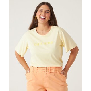 Blusa Feminina Plus Size Cúrcuma Malha Natural Color