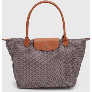 Bolsa Grande Feminina Capodarte Monograma Caramelo