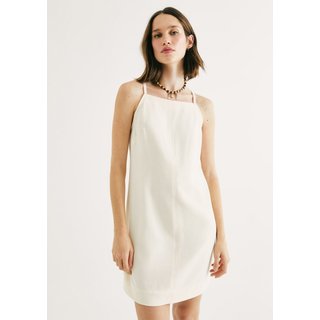 Vestido Curto Reto Em Peach Touch Hering